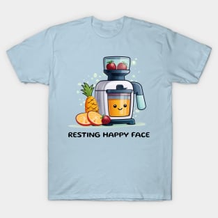 Fruit Juicer Resting Happy Face Funny Healthy Novelty T-Shirt